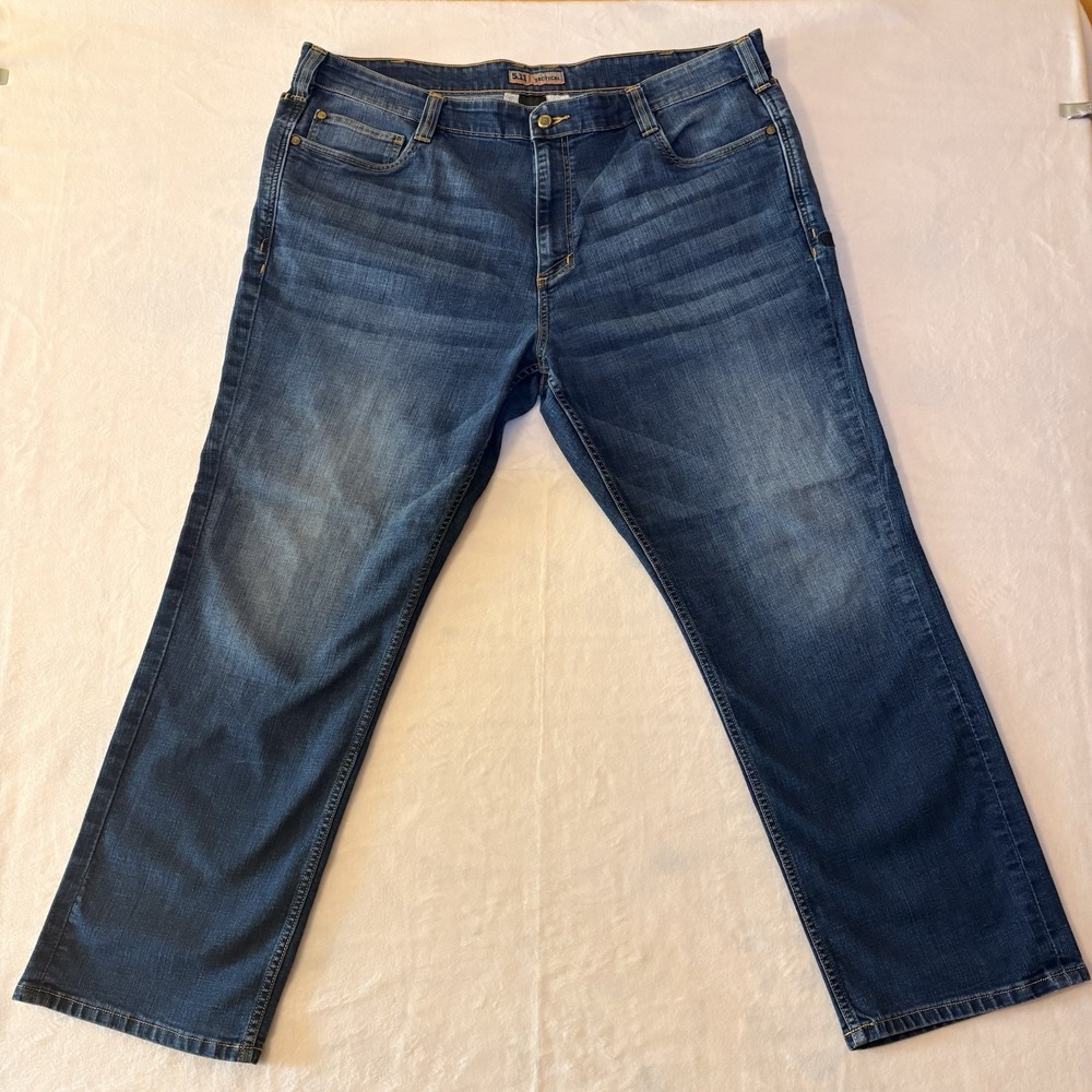 5.11 Tactical Defender Flex Jeans Mens 42x30 Indigo Stretch Denim Pants